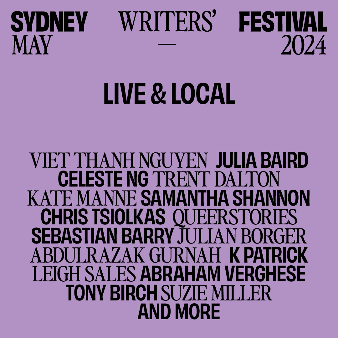 Sydney Writers Festival - Live Stream - SAVE THE DATE
