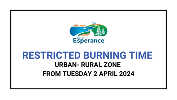 Commencement of Restricted Burning Time - Urban Rural Zone