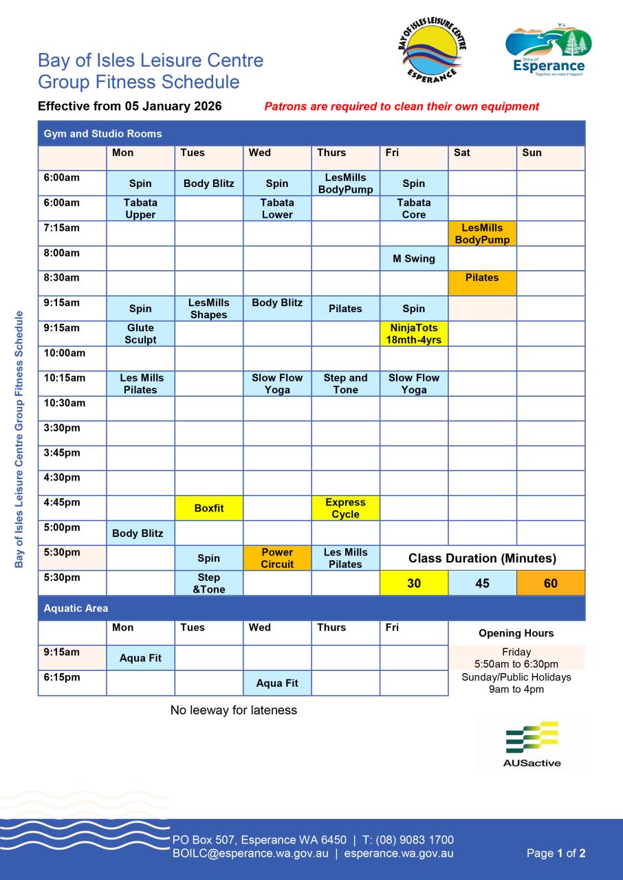 Timetable 2026 page 1