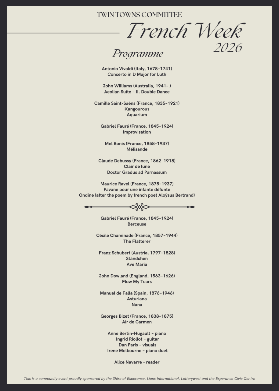 French Week Program 2026