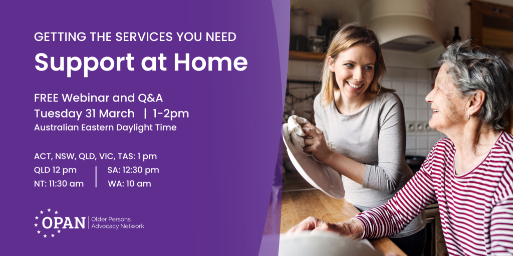 Getting the services you need - SUPPORT AT HOME Webinar