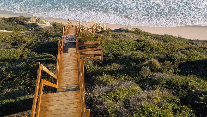 Observatory Beach Access Closed for Repairs