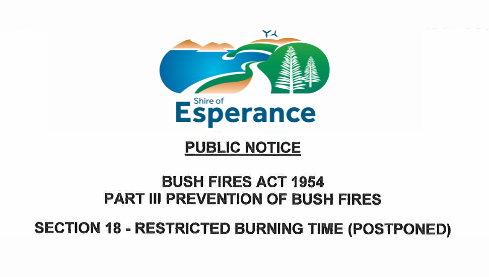 Restricted Burning Time - Postponed